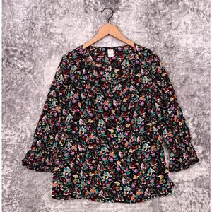 Vintage Kenzo Top 40 / US 8 Womens Silk Fantasy Print Blouse